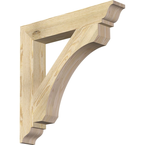 Ekena Millwork Legacy Traditional Rough Sawn Bracket, Douglas Fir, 4"W x 26"D x 26"H BKT04X26X26LEC01RDF - main